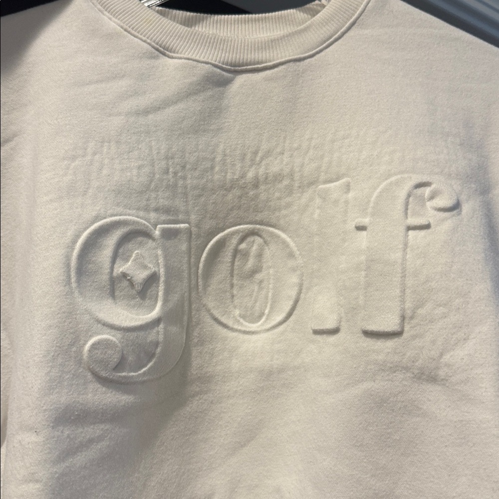 Golf Embroidered White Sweatshirt - Picture 6 of 15